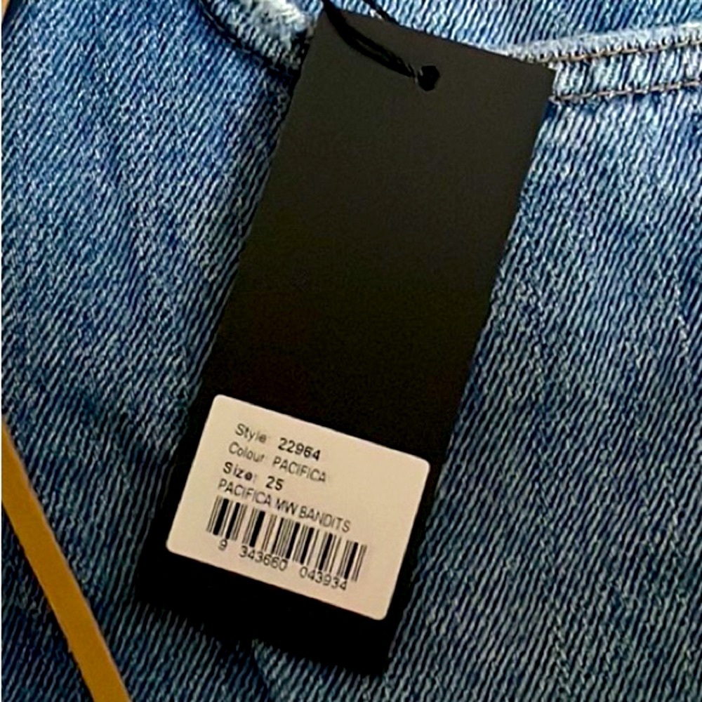 SOLD! ONE TEASPOON Mid Waist Bandit Shorts 25W 22964 NWT - Picture 9 of 12